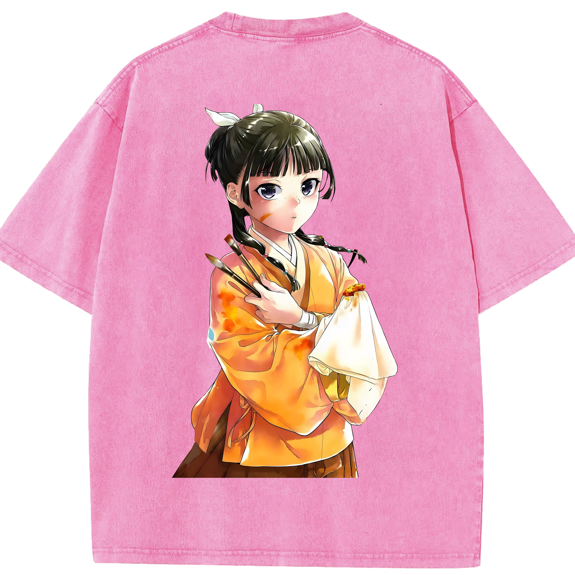（画像用） 薬屋のひとりごと The Apothecary Diaries 綿100% ヴィンテージ風 半袖Tシャツ（背面プリント）